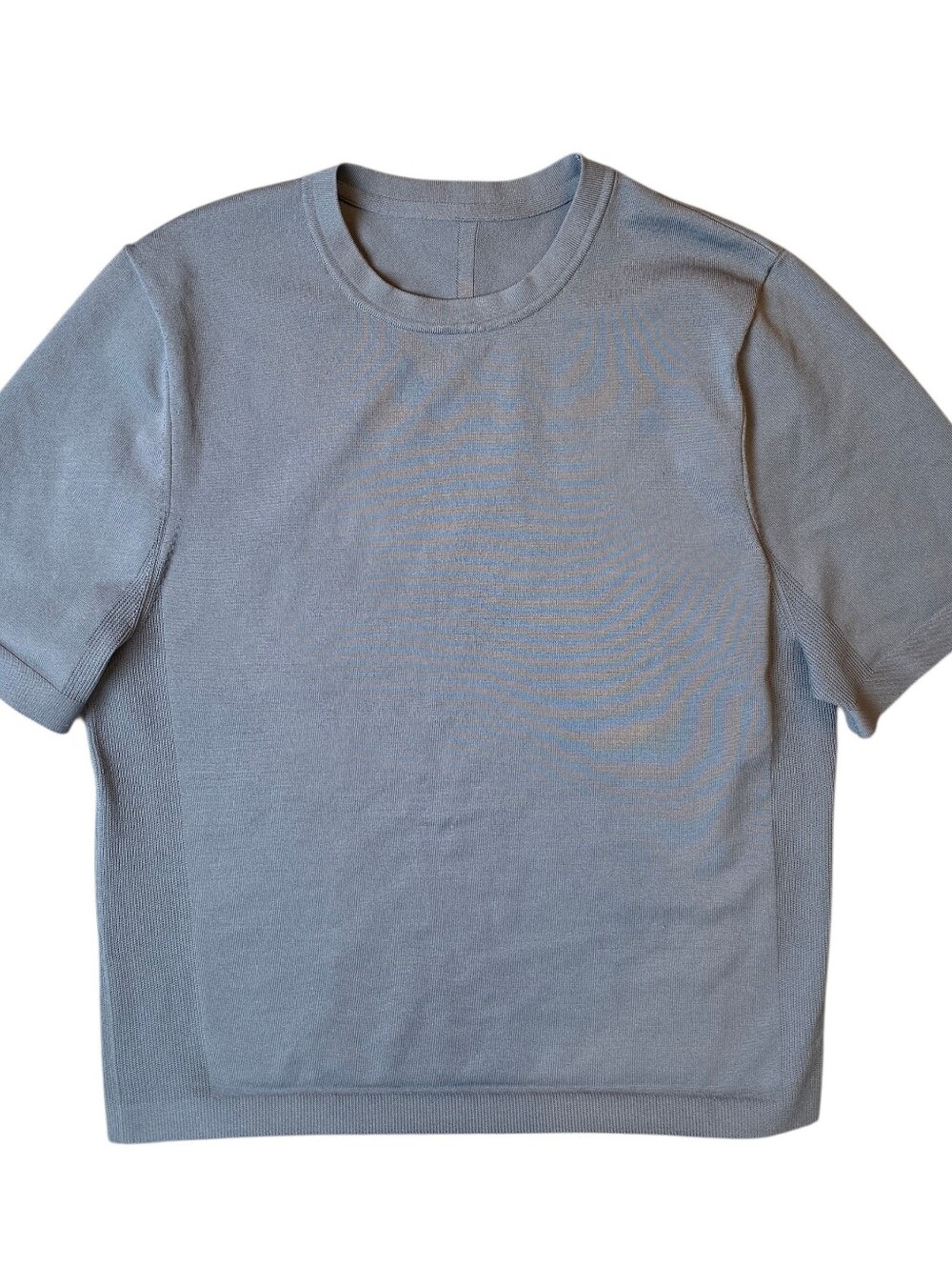 Women’s Crewneck Short Sleeve Top - Light Gray